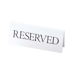 えいむ えいむ RESERVED 白RY-16 黒文字