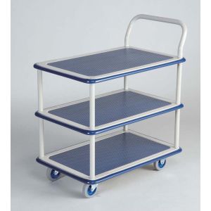 金沢車輛 金沢車輛 NHT-105 小型スチール台車 3段式 メーカー直送 法人限定 代引不可 北海道九州沖縄離島不可