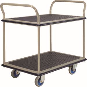 金沢車輛 金沢車輛 NHT-309 大型スチール台車 2段式両ハンドル付 メーカー直送 法人限定 代引不可 北海道九州沖縄離島不可