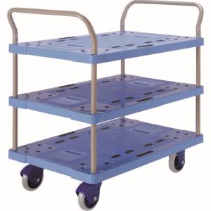 金沢車輛 金沢車輛 NP-319GS 大型環境静音樹脂台車 3段式両ハンドル付 メーカー直送 法人限定 代引不可 北海道九州沖縄離島不可