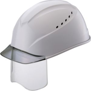 谷沢製作所 タニザワ 谷沢製作所 1230VJ-SH-V2-GR5-J エアライトS搭載ヘルメット グレー透明ひさし 溝 通気孔 シールド付 グレー色