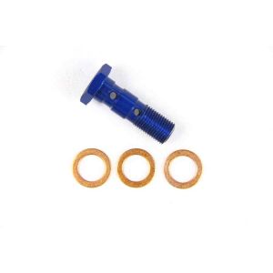 スウェッジライン SWAGE-LINE スウェッジライン EAP322 BANJOボルト BLU ダブルハーレーヨウ 7/16-24