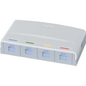 パナソニック Panasonic パナソニック NR3164 ぐっとすシリーズ情報モジュラジャック CAT5E 露出4コ口