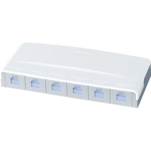 パナソニック Panasonic パナソニック NR3176 ぐっとすシリーズ情報モジュラジャック CAT6 露出6コ口