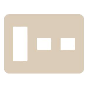 パナソニック Panasonic パナソニック WTF7075F ワイド21コンセントP5コ用 3+1+1