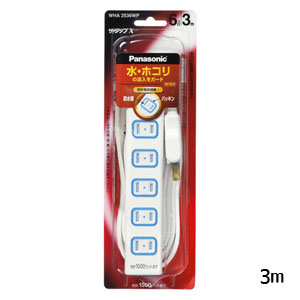 パナソニック Panasonic パナソニック WHA2536WP ザタップX 6コ口 3m ホワイト Panasonic