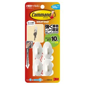 スリーエム 3M スリーエム 3M CM31-KI コマンドフック 小物用オーバルミニ アイボリー