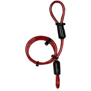 山城 YAMASHIRO 山城 YK030RD YK-030 ヘルメットガッチリロックケーブル RD