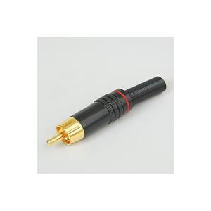 Linkman Linkman RP1310BPG-TEF-ARD7.0 RCAプラグ 赤 7Φ線 金メッキ ケーブルガード付キ