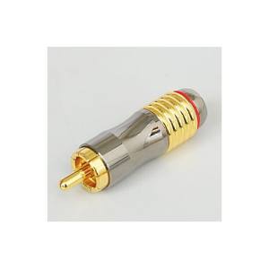 Linkman Linkman RP1093ZAG-TEF-ARD8.3 RCAプラグ 赤 8φ線 金メッキ