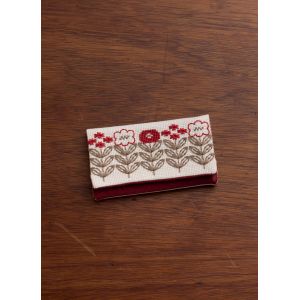 ルシアン LECIEN　cosmo ルシアン 地刺しキット カードケース 青い花とラティス 2306 cosmo