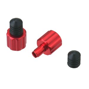 ディーアールシー DRC DRC F7468 ムシマワシバルブキャップ1コ レッド アルミ ディーアールシー