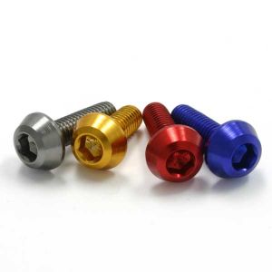 ディーアールシー DRC DRC F7720 テーパーボルト アルミ/ブルー 4pcs M6X12mm ディーアールシー