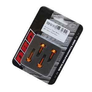 ディーアールシー DRC DRC F7732 テーパーボルト アルミ/ゴールド 4pcs M6X12mm ディーアールシー