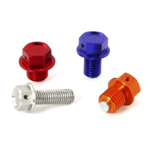 ジータ ZETA ジータ F7932 マグネット付ドレンボルト レッド M10x15-P1.5 ZETA