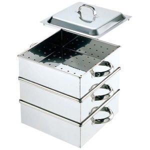 江部松商事 EBM EBM 業務用 電磁角蒸器 レギュラータイプ 30cm 2段 江部松商事