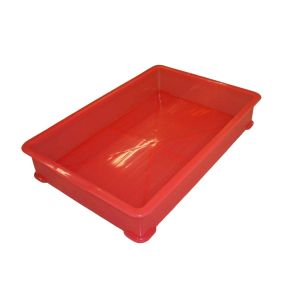 江部松商事 EBM EBM PP半透明カラー番重 A型 小 レッド サンコー製 江部松商事