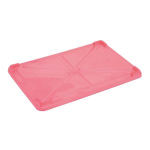 江部松商事 EBM EBM PP半透明カラー番重 蓋 小 レッド サンコー製 江部松商事