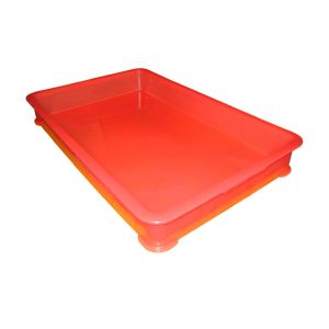 江部松商事 EBM EBM PP半透明カラー番重 B型 大 レッド サンコー製 江部松商事