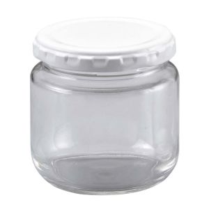 江部松商事 EBM EBM ガラスジャム瓶 白キャップ付 F-150ST 江部松商事