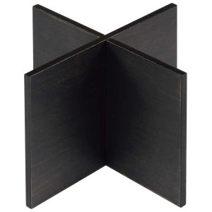 江部松商事 EBM EBM 木製 組立十字スタンド 黒 200×200×150mm 江部松商事