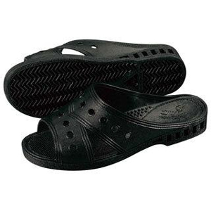 江部松商事 EBM EBM 抗菌紳士用サンダル ダンヒル ブラック Lサイズ No.510 江部松商事