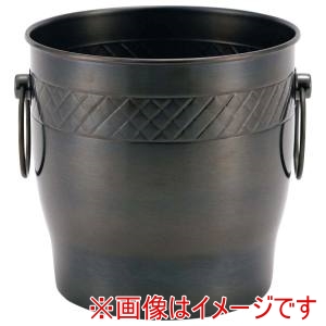 江部松商事 EBM EBM 18-8 ワインクーラー模様入 ブラックブルー系酸化被膜 江部松商事