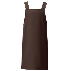 アイトス アイトス HS2506 胸当てエプロン ダークブラウン フリーサイズ