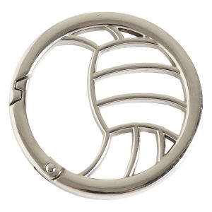 日本紐釦貿易 Nippon Chuko NBK キャストカラビナ バレーボール 50mm シルバー CK5-4-S 日本紐釦貿易