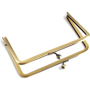日本紐釦貿易 Nippon Chuko NBK カードケースが作れる 足長口金 アンティークゴールド 12×8.5cm 5個セット SK24-AG-5 日本紐釦貿易