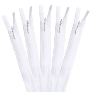 YKK YKK コンシールファスナー 56cm 5本入 col.501 白 KS56-501