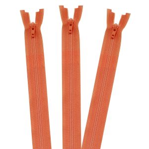 日本紐釦貿易 Nippon Chuko NBK ビスロンオープンファスナー 56cm 3本入り col.523 オレンジ 3CFOR56DA-523 日本紐釦貿易