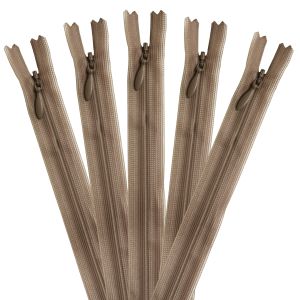 YKK YKK コンシールファスナー 22cm 5本入 col.563 薄茶 KS22-563