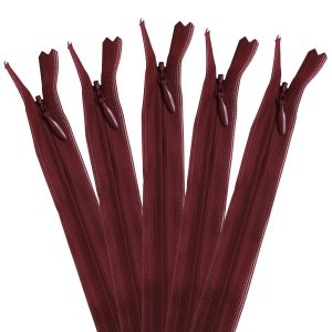YKK YKK コンシールファスナー 56cm 5本入 col.527 紅 KS56-527