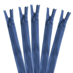 YKK YKK コンシールファスナー 56cm 5本入 col.558 藍 KS56-558