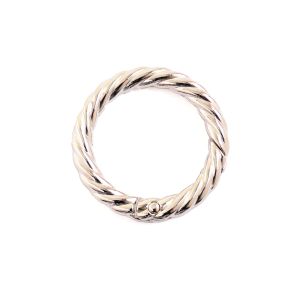 日本紐釦貿易 Nippon Chuko NBK デザインカラビナ ロープタイプ 34mm 1個入 シルバー S27-304-34S-1P 日本紐釦貿易