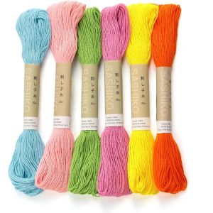 オリムパス オリムパス 刺し子糸 20mカセ×6色セット パステルカラー OS-20M-6SET-B