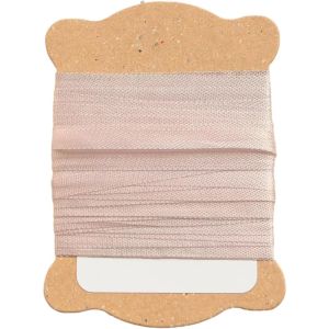 日本紐釦貿易 Nippon Chuko NBK 正絹 刺しゅうリボン 巾3.5mm×約5m巻 ベージュ KSR-558-5M 日本紐釦貿易