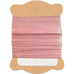 日本紐釦貿易 Nippon Chuko NBK 正絹 刺しゅうリボン 巾3.5mm×約5m巻 オールドローズ KSR-559-5M 日本紐釦貿易