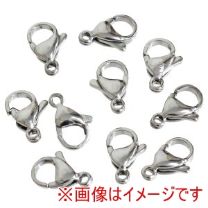 日本紐釦貿易 Nippon Chuko 日本紐釦 ステンレス ナスカン 10個入 約H13×W8.5mm A12-518