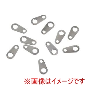 日本紐釦貿易 Nippon Chuko 日本紐釦 ステンレス 板カン 10個入 H8.5×W4mm A12-519