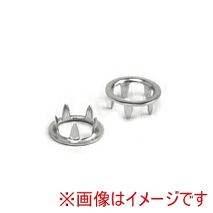 日本紐釦貿易 Nippon Chuko 日本紐釦貿易 アメリカンホック具材 ツメ 直径12mm ニッケル 検針器対応 100個入 F5-14T