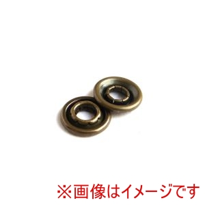 日本紐釦貿易 Nippon Chuko 日本紐釦貿易 アメリカンホック具材 上型 直径12mm アンティークゴールド 検針器対応 100個入 F5-32U