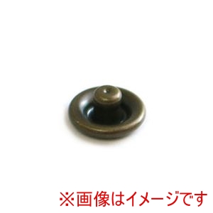 日本紐釦貿易 Nippon Chuko 日本紐釦貿易 アメリカンホック具材 下型 直径12mm アンティークゴールド 検針器対応 100個入 F5-33D