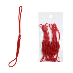 日本紐釦貿易 Nippon Chuko NBK 根付紐 ストラップ 10cm 10本 赤ラメ F1-7-10 日本紐釦貿易