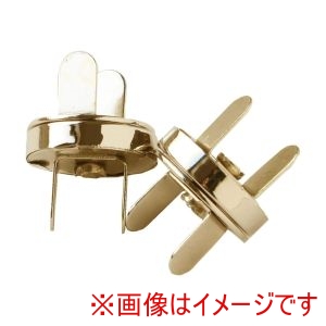 日本紐釦貿易 Nippon Chuko 日本紐釦貿易 足折 マグネットボタン 差し込みタイプ直径12mm 2組入 ゴールド SM10-G