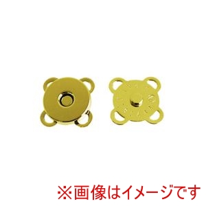 日本紐釦貿易 Nippon Chuko 日本紐釦貿易 うす型縫い付け マグネット 直径10mm 3個入ゴールド SM6-G