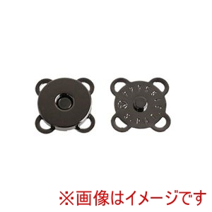 日本紐釦貿易 Nippon Chuko 日本紐釦貿易 うす型縫い付け マグネット 直径10mm 30個入ブラックニッケル SM6-BN-30