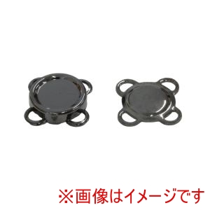 日本紐釦貿易 Nippon Chuko 日本紐釦貿易 縫い付け マグネット 直径10mm 30組入 ブラックニッケル SM1-BN-30