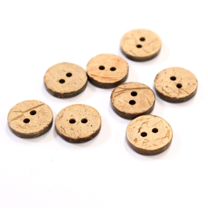 日本紐釦貿易 Nippon Chuko NBK やしの実ボタン 13mm 8個 CG1211 日本紐釦貿易